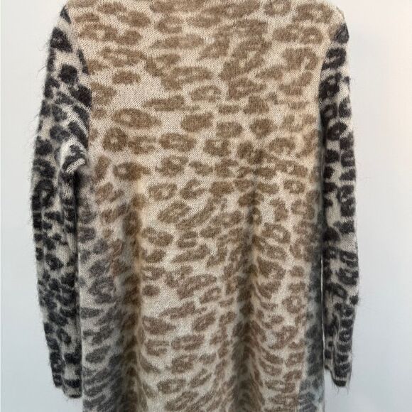 AllSaints Ari Leopard Mohair Cardigan Size XS - Picture 5 of 6